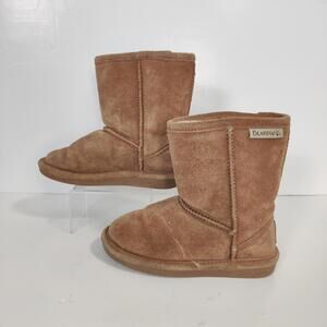 Bearpaw Emma Youth Suede Boots Brown Hickory Size US 10